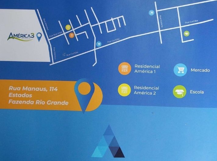 Apartamento 45m , Residencial América 3 – Fazenda Rio Grande/PR